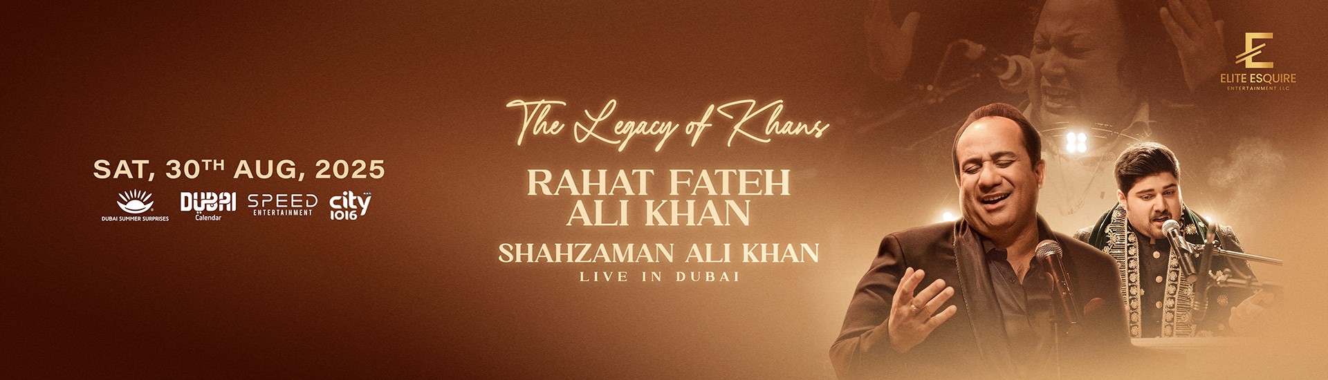 LEGACY OF THE KHANS - USTAD RAHAT FATEH ALI KHAN AND SHAZMAN ALI KHAN