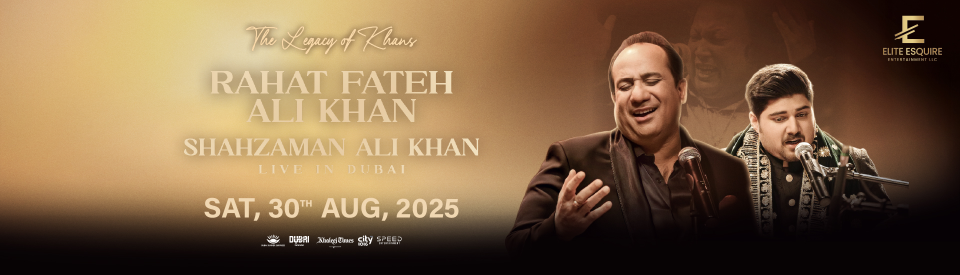 LEGACY OF THE KHANS - USTAD RAHAT FATEH ALI KHAN AND SHAZMAN ALI KHAN