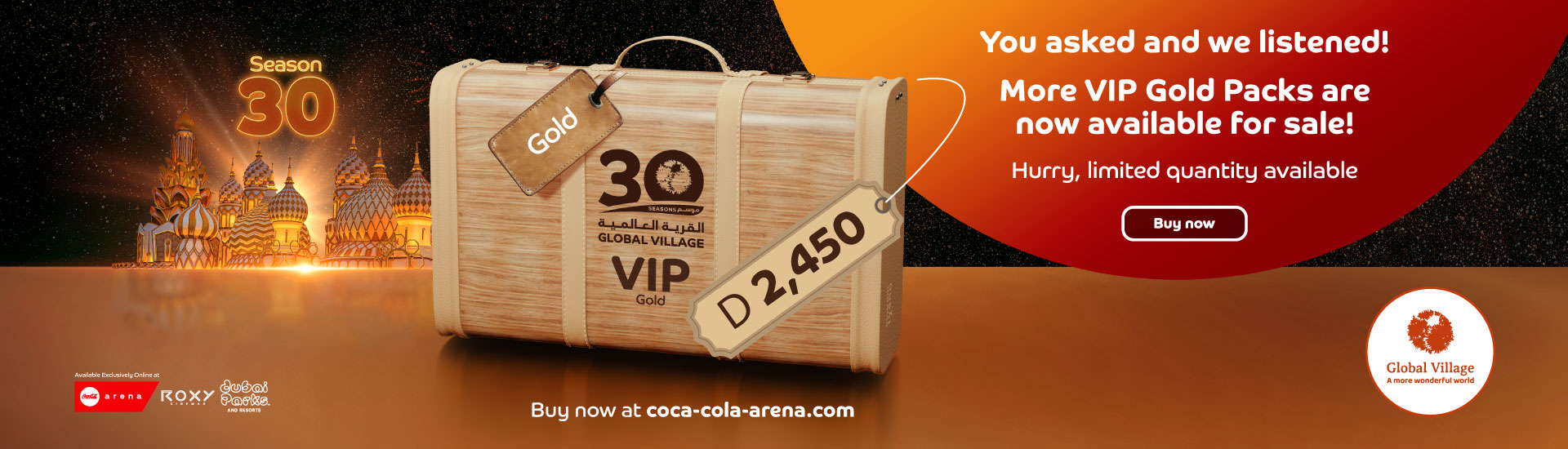 GLOBAL VILLAGE SEASON 30 VIP PACKS