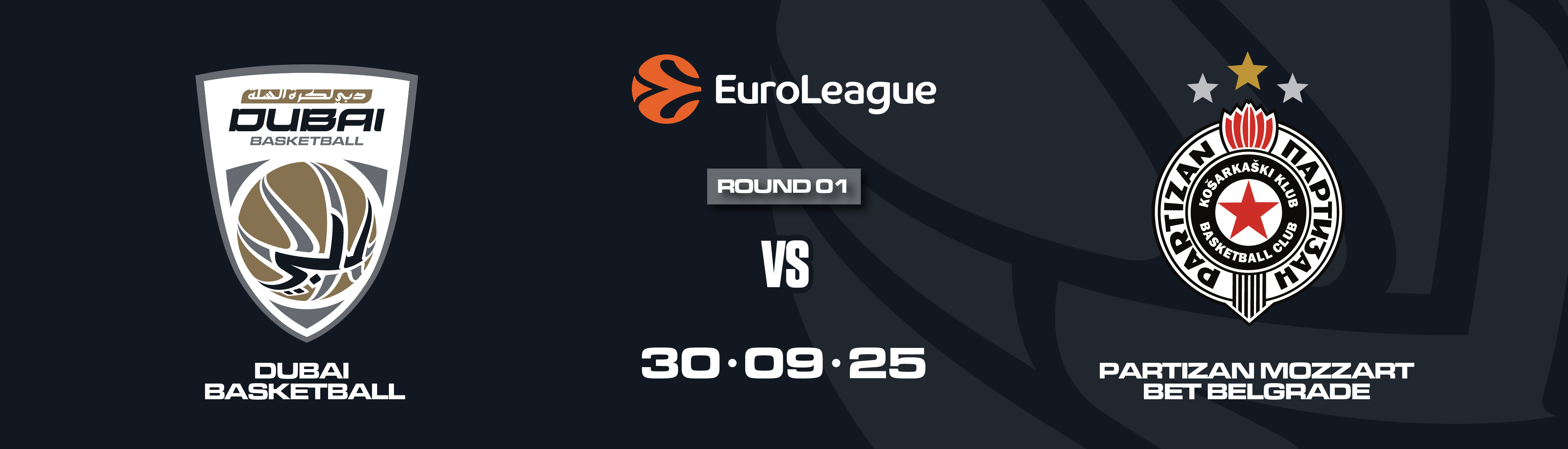 DUBAI BASKETBALL VS PARTIZAN MOZZART BET BELGRADE