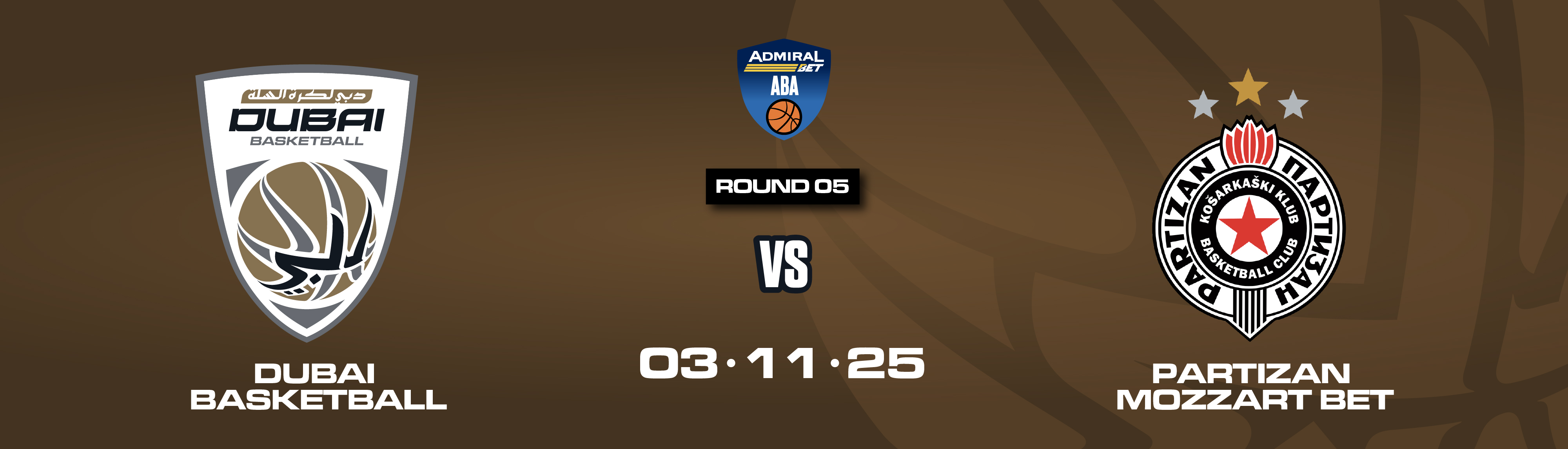 DUBAI BASKETBALL VS PARTIZAN MOZZART BET