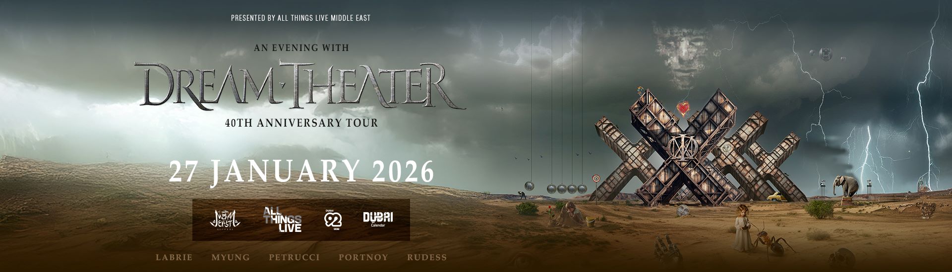 DREAM THEATER - 40th ANNIVERSARY TOUR 2026 Live in Dubai
