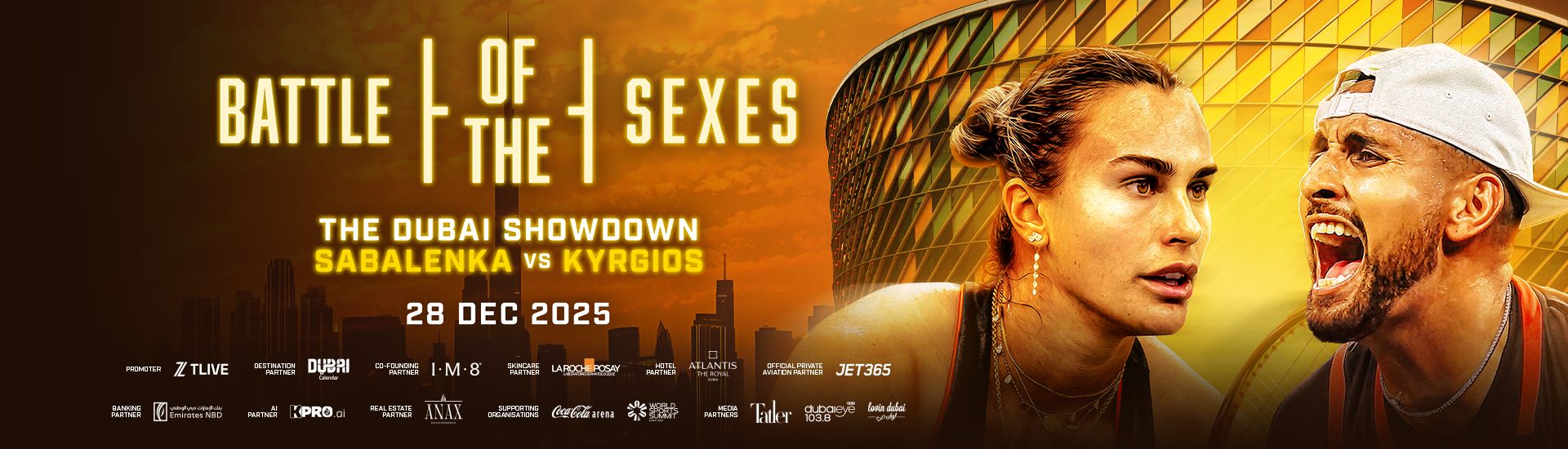 BATTLE OF THE SEXES - THE DUBAI SHOWDOWN - ARYNA SABALENKA VS NICK KYRGIOS