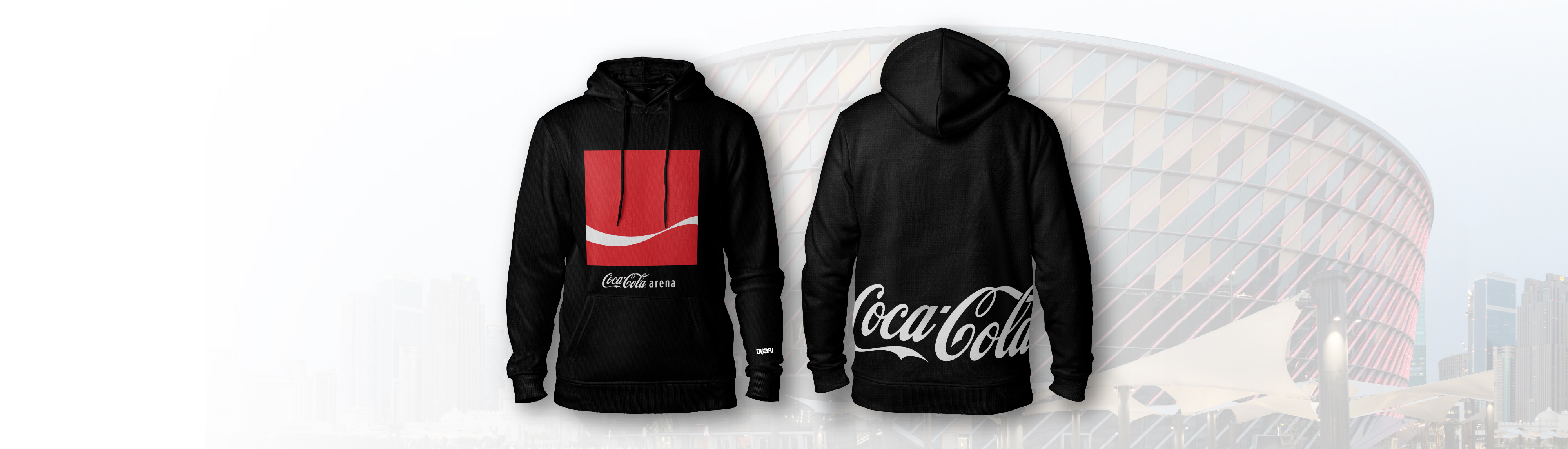 BLACK COCA-COLA HOODIE