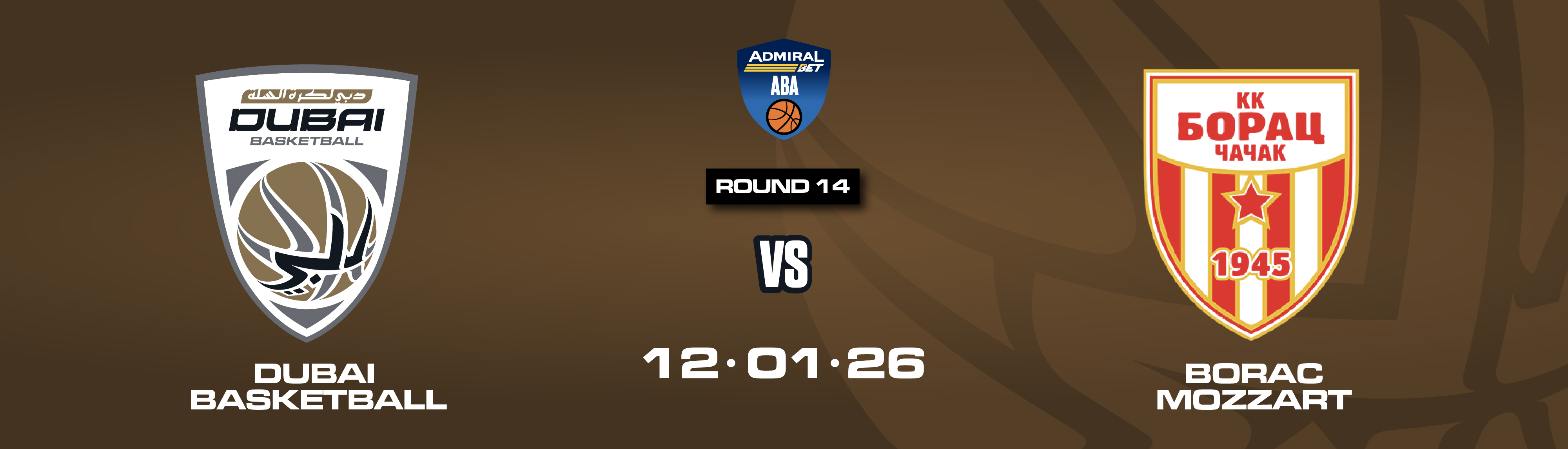 DUBAI BASKETBALL VS BORAC MOZZART 
