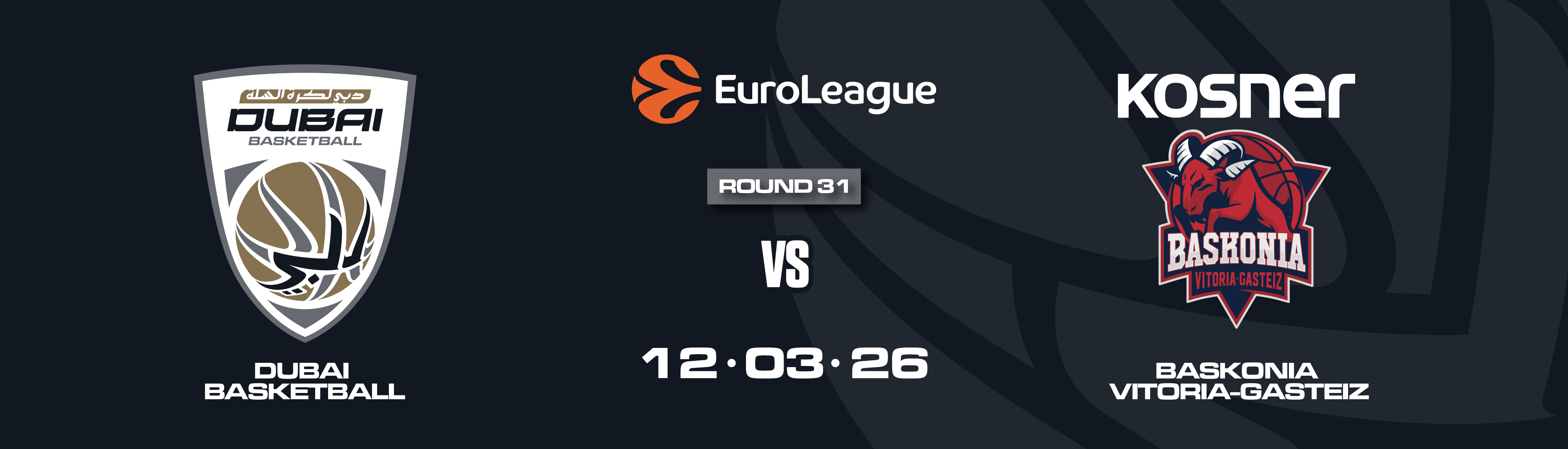 DUBAI BASKETBALL VS KOSNER BASKONIA