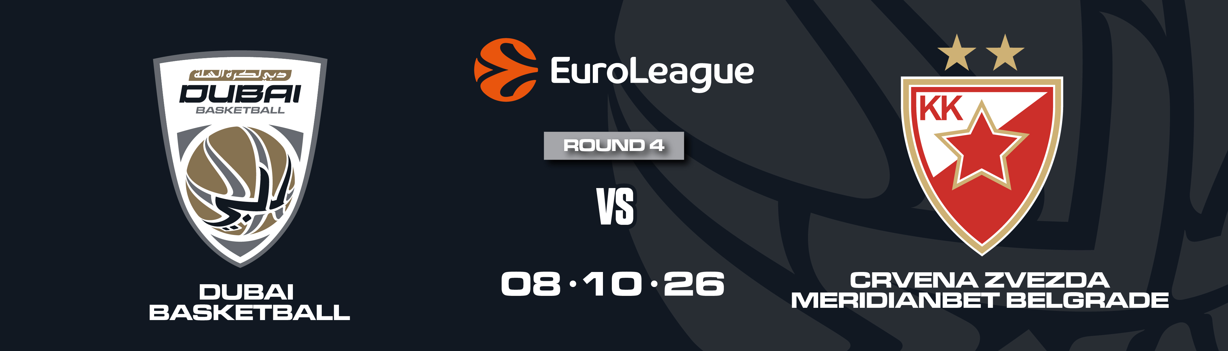 DUBAI BASKETBALL VS CRVENA ZVEZDA MERIDIANBET BELGRADE