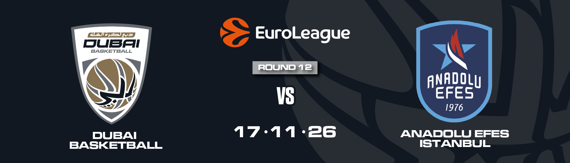 DUBAI BASKETBALL VS ANADOLU EFES ISTANBUL
