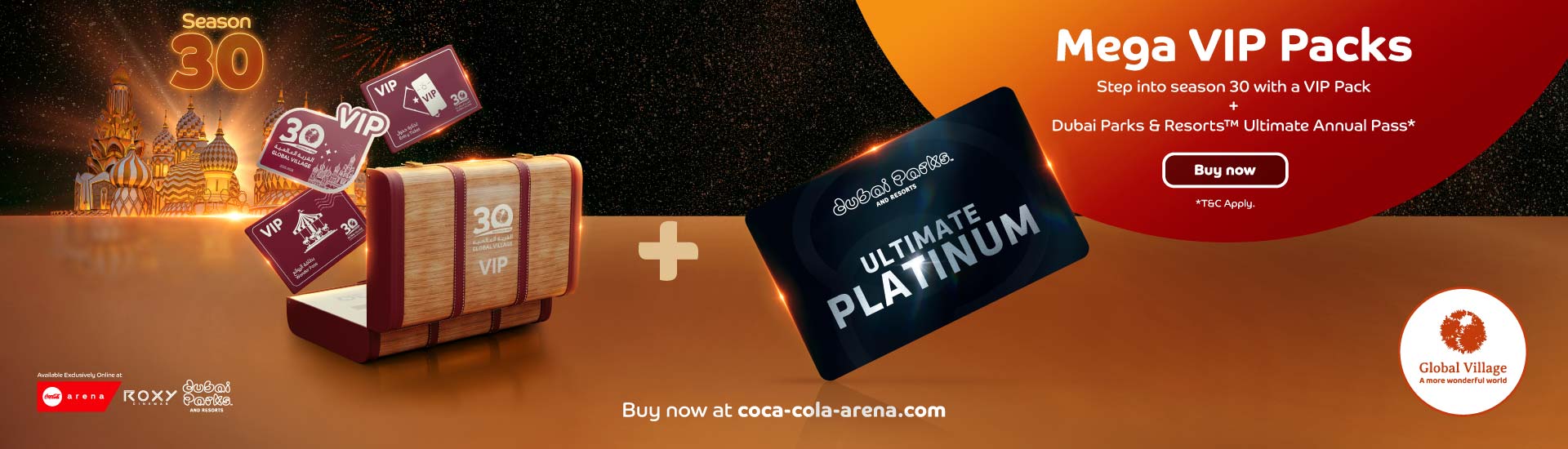 GLOBAL VILLAGE SEASON 30 VIP PACKS