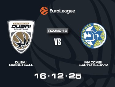 DUBAI BASKETBALL VS MACCABI RAPYD TEL AVIV