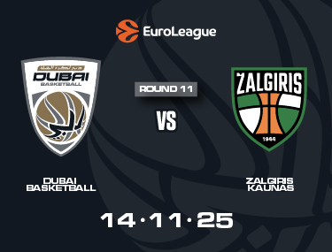 DUBAI BASKETBALL VS ZALGIRIS KAUNAS