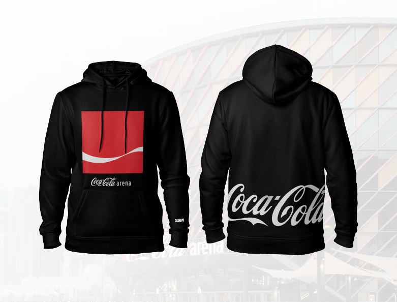 BLACK COCA-COLA HOODIE